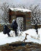 Friedhof im Schnee Caspar David Friedrich